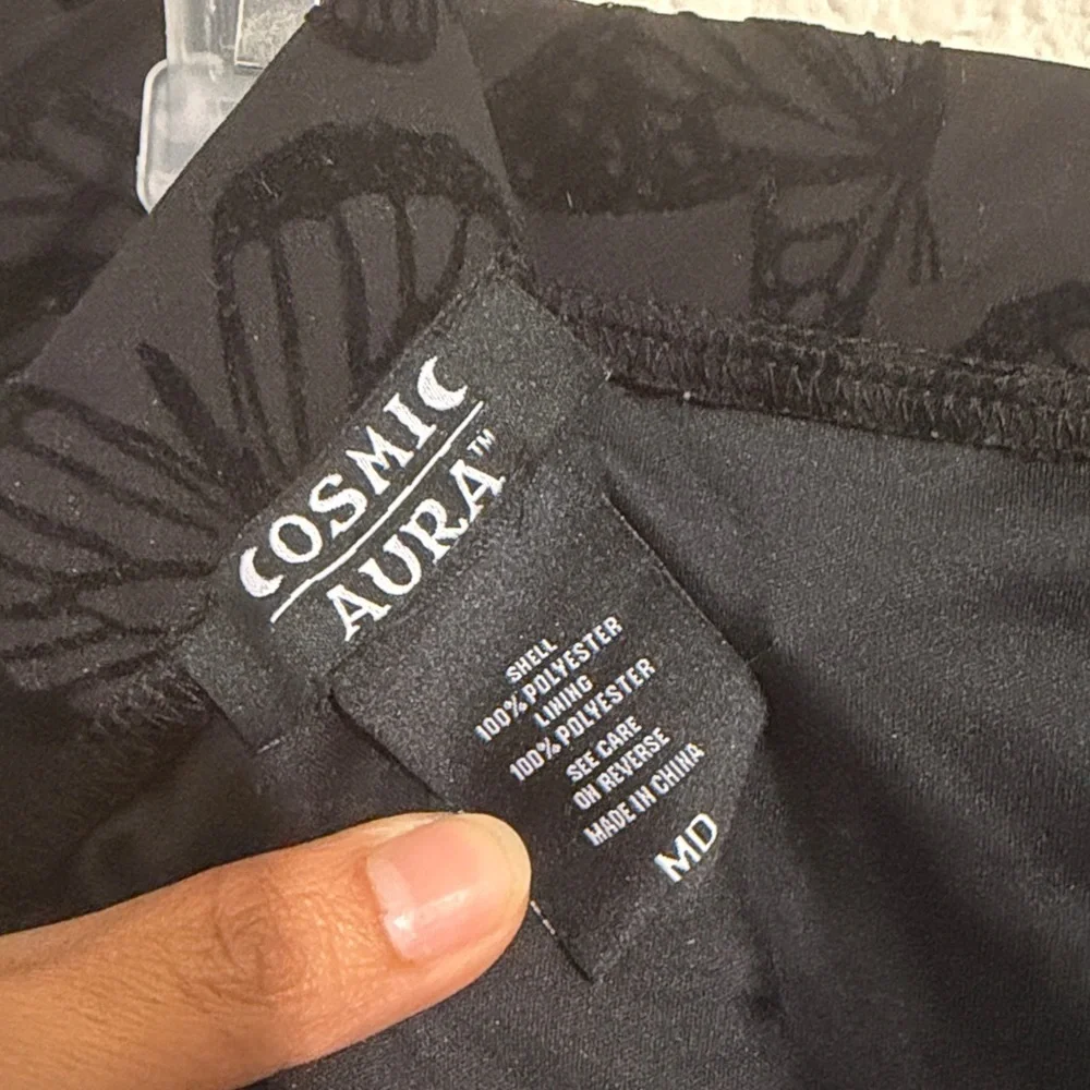 Cosmic Aura Black Butterfly Chiffon Hanky Hem Midi Skirt Romantic Gothic Vampy